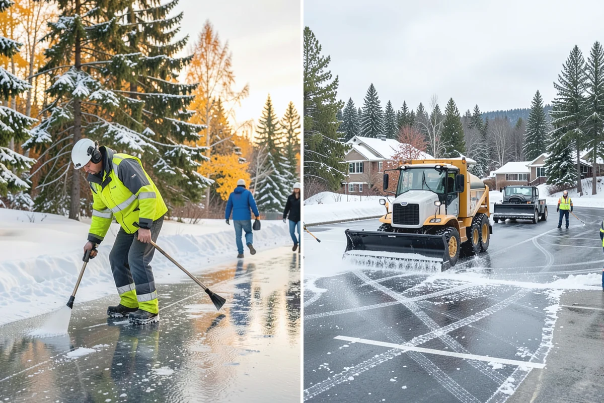 1-Inch Trigger Snow Removal in Bonney Lake, Pierce County, WA - We set a one-inch measurement trigger for your site at signup