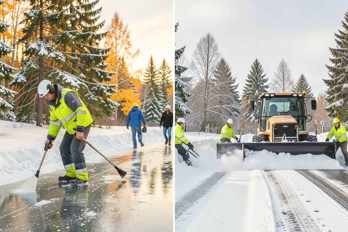 1-Inch Trigger Snow Removal in Brier, Snohomish County, WA - We set a one-inch measurement trigger for your site at signup