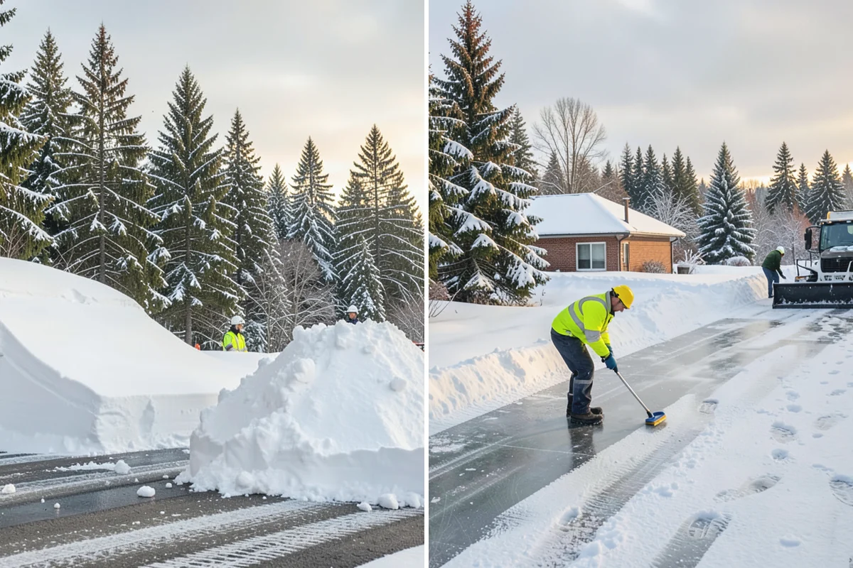 1-Inch Trigger Snow Removal in Buckley, Pierce County, WA - We set a one-inch measurement trigger for your site at signup