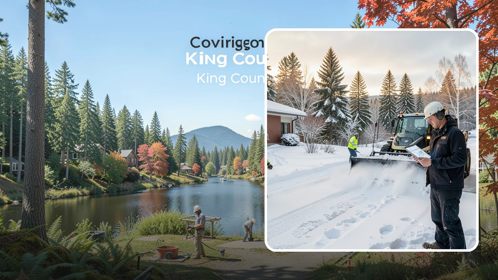 1-Inch Trigger Snow Removal in Covington, King County, WA - Automatic clearing that launches the instant accumulation reaches one inch, the tightest trigger we offer.