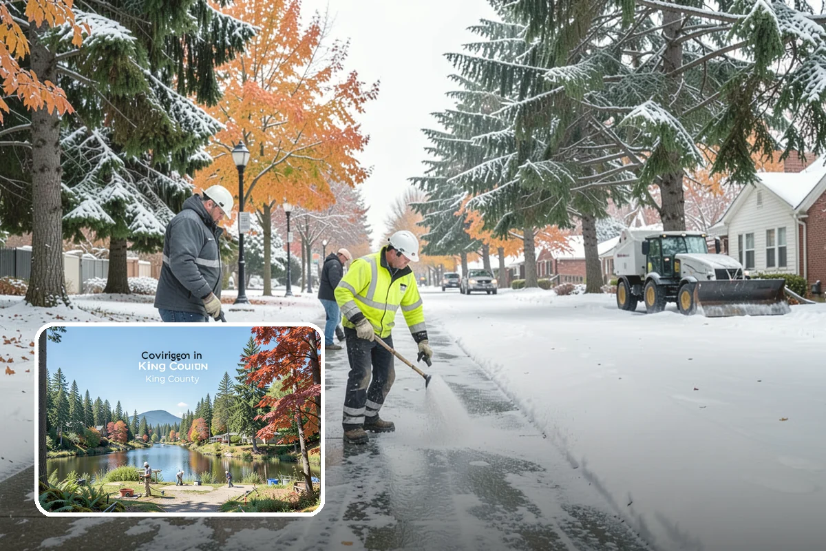 1-Inch Trigger Snow Removal in Covington, King County, WA - Earliest possible dispatch of any trigger level