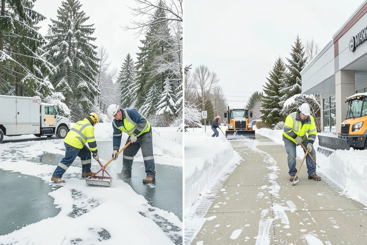 1-Inch Trigger Snow Removal in Covington, King County, WA - We set a one-inch measurement trigger for your site at signup