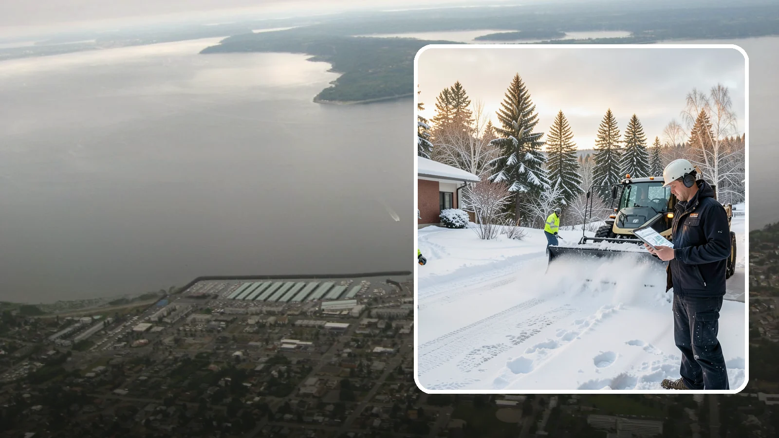 1-Inch Trigger Snow Removal in Des Moines, King County, WA - Automatic clearing that launches the instant accumulation reaches one inch, the tightest trigger we offer.