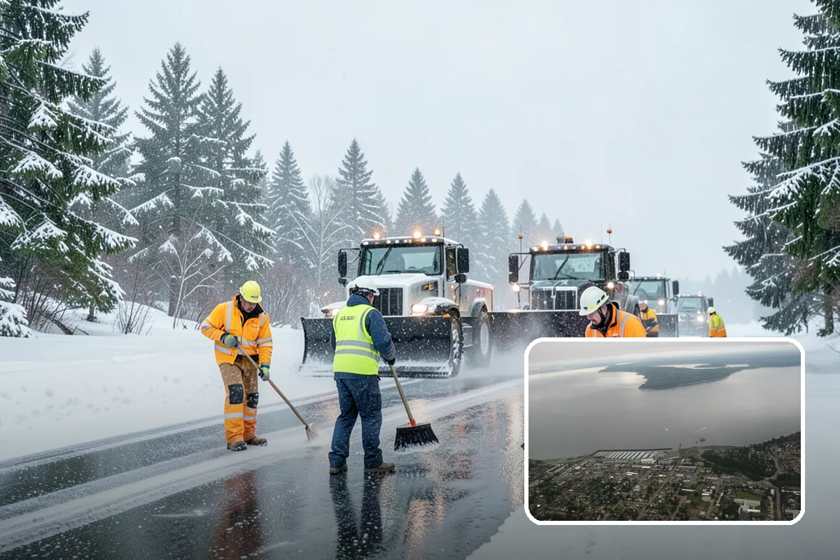 1-Inch Trigger Snow Removal in Des Moines, King County, WA - Earliest possible dispatch of any trigger level