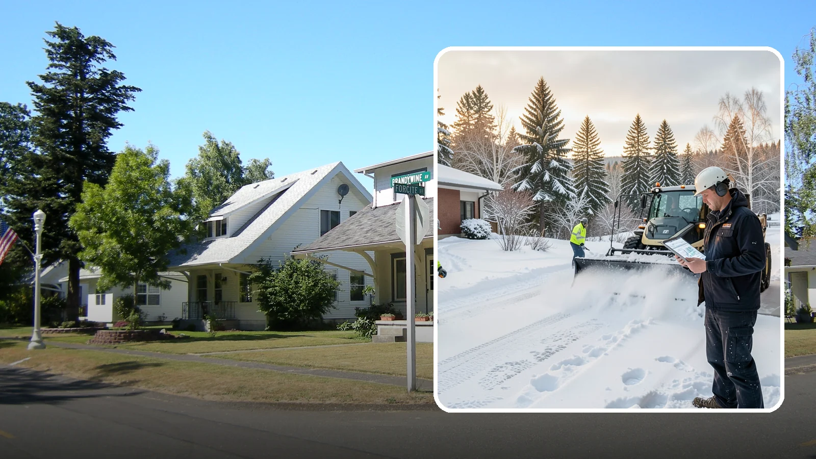 1-Inch Trigger Snow Removal in DuPont, Pierce County, WA - Automatic clearing that launches the instant accumulation reaches one inch, the tightest trigger we offer.