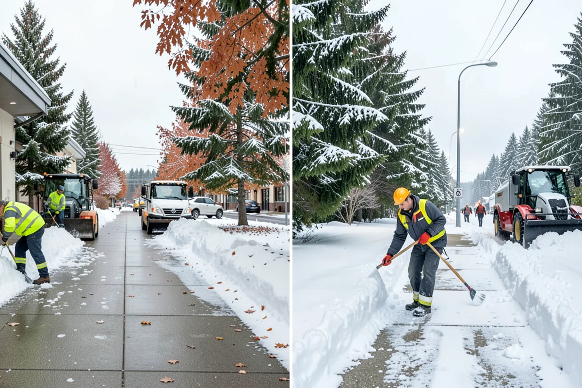 1-Inch Trigger Snow Removal in Everett, Snohomish County, WA - We set a one-inch measurement trigger for your site at signup