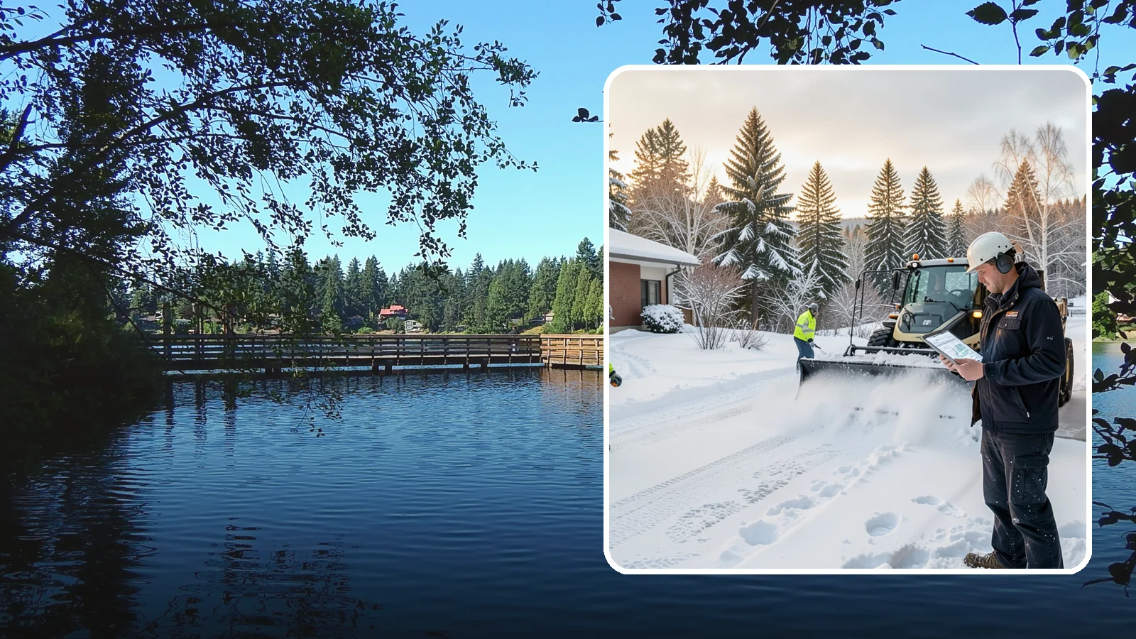 1-Inch Trigger Snow Removal in Federal Way, King County, WA - Automatic clearing that launches the instant accumulation reaches one inch, the tightest trigger we offer.