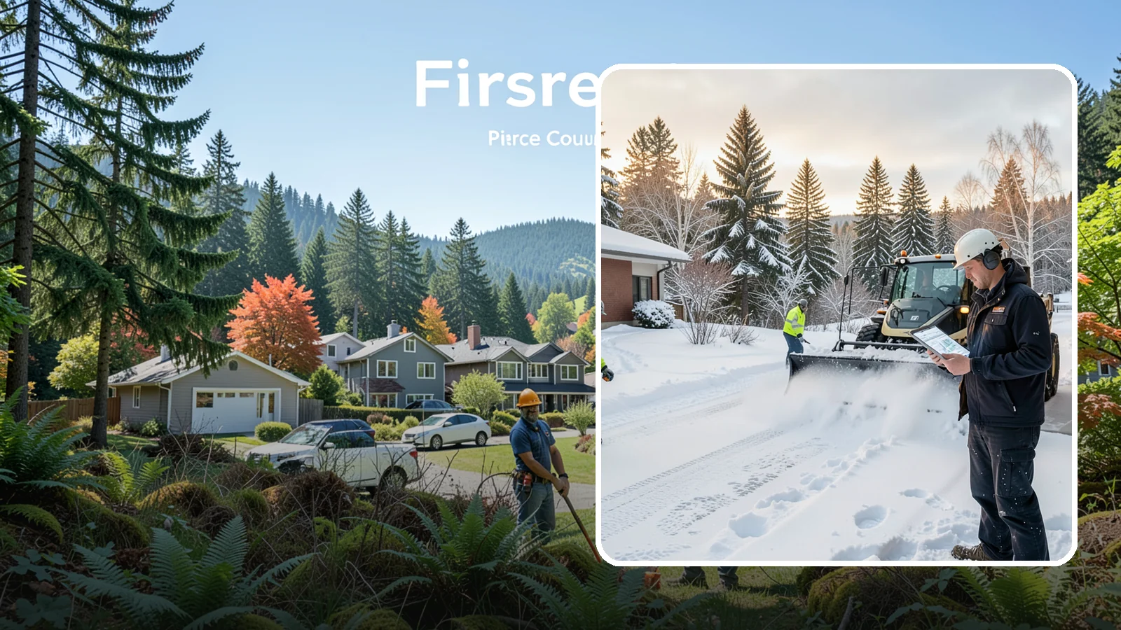 1-Inch Trigger Snow Removal in Fircrest, Pierce County, WA - Automatic clearing that launches the instant accumulation reaches one inch, the tightest trigger we offer.