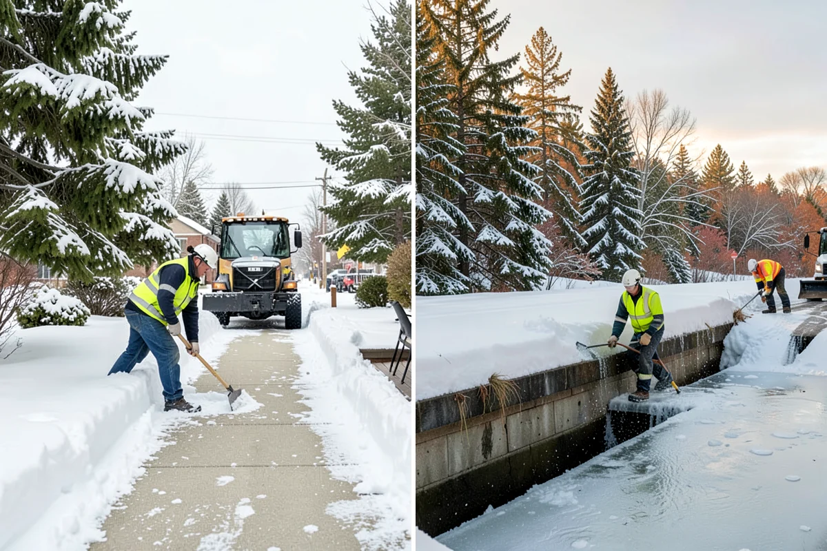 1-Inch Trigger Snow Removal in Fircrest, Pierce County, WA - We set a one-inch measurement trigger for your site at signup