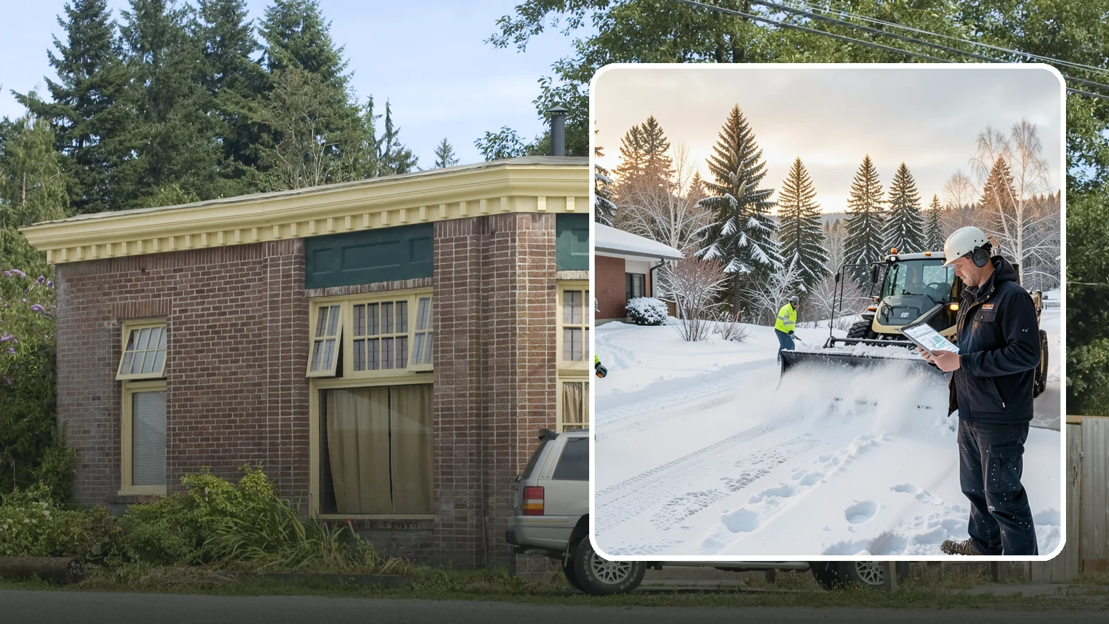 1-Inch Trigger Snow Removal in Hamilton, Skagit County, WA - Automatic clearing that launches the instant accumulation reaches one inch, the tightest trigger we offer.