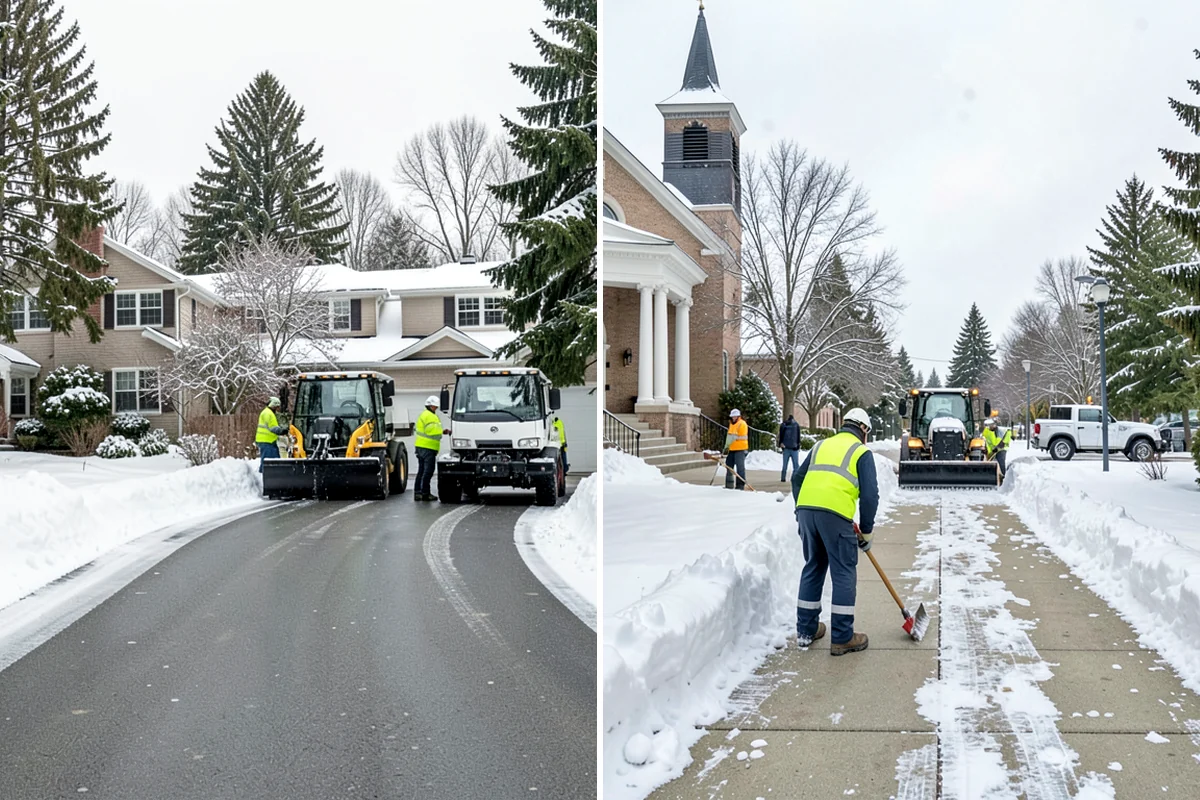 1-Inch Trigger Snow Removal in Hunts Point, King County, WA - We set a one-inch measurement trigger for your site at signup