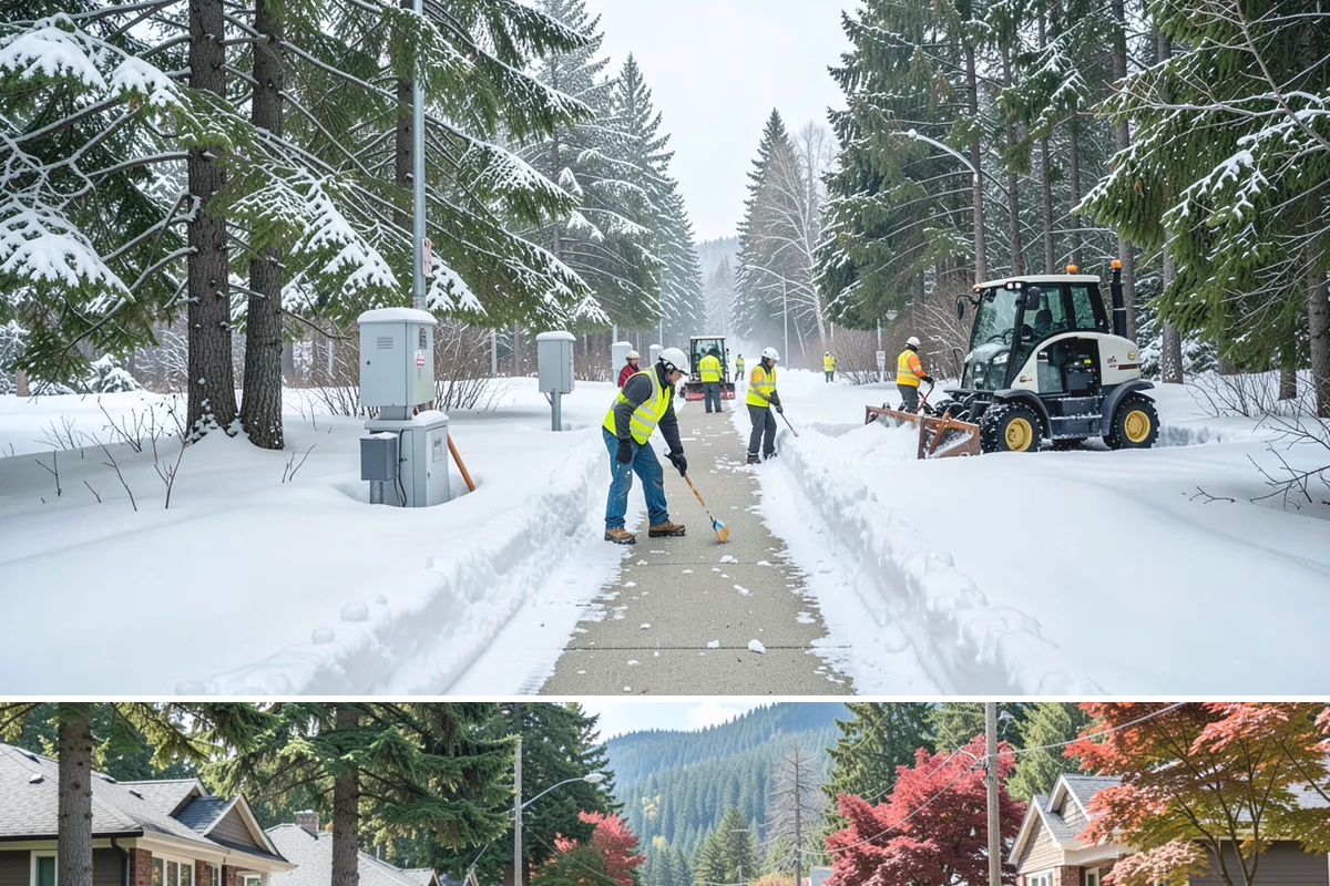 1-Inch Trigger Snow Removal in Hunts Point, King County, WA - This aggressive trigger is most valuable from December through February when overnight lowland freezes are common.