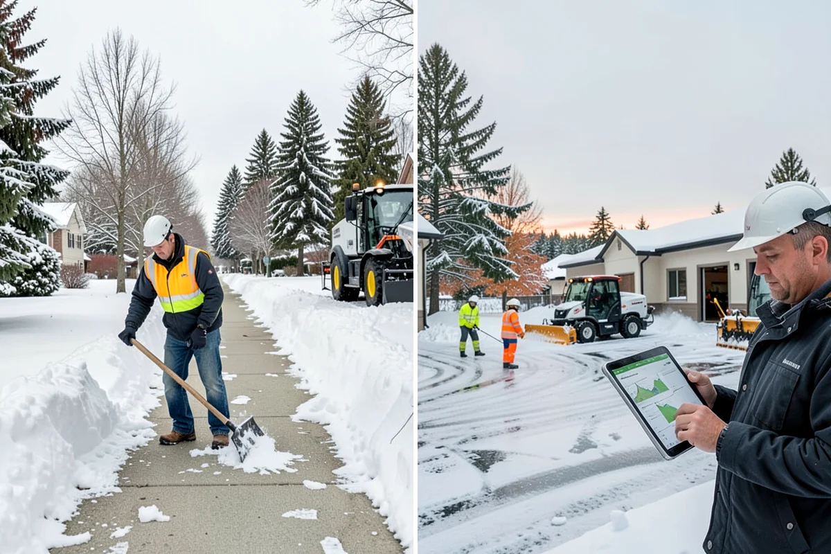 1-Inch Trigger Snow Removal in Kenmore, King County, WA - We set a one-inch measurement trigger for your site at signup