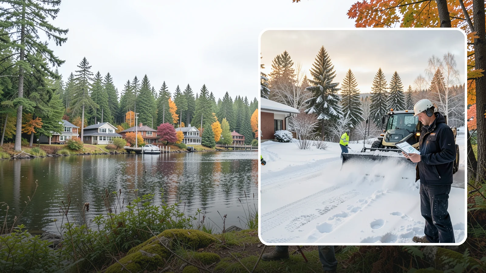 1-Inch Trigger Snow Removal in La Conner, Skagit County, WA - Automatic clearing that launches the instant accumulation reaches one inch, the tightest trigger we offer.
