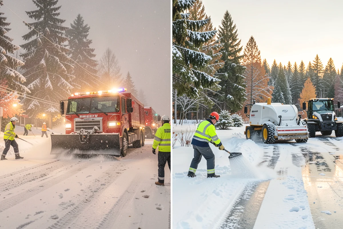 1-Inch Trigger Snow Removal in La Conner, Skagit County, WA - We set a one-inch measurement trigger for your site at signup