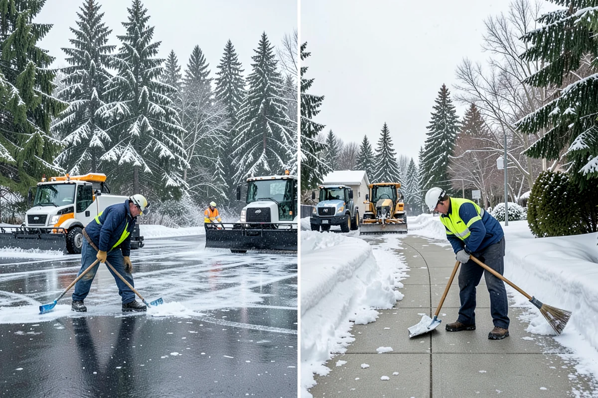 1-Inch Trigger Snow Removal in Lakewood, Pierce County, WA - We set a one-inch measurement trigger for your site at signup