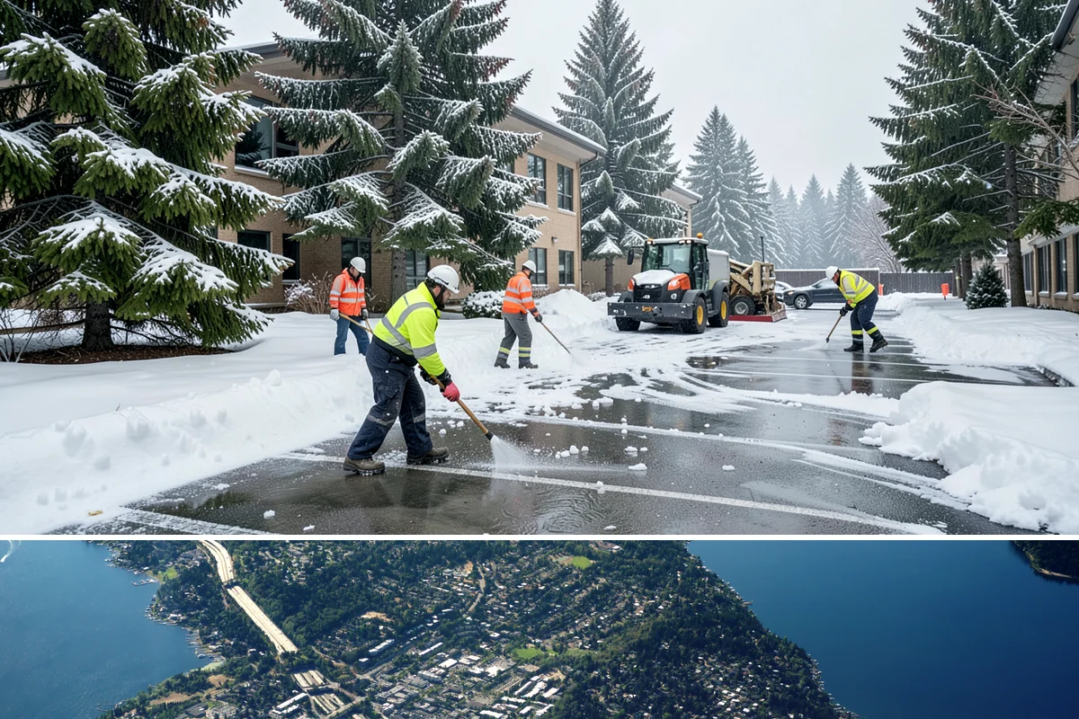 1-Inch Trigger Snow Removal in Mercer Island, King County, WA - This aggressive trigger is most valuable from December through February when overnight lowland freezes are common.