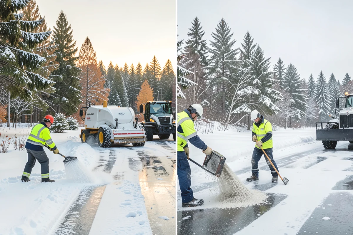 1-Inch Trigger Snow Removal in Mill Creek, Snohomish County, WA - We set a one-inch measurement trigger for your site at signup