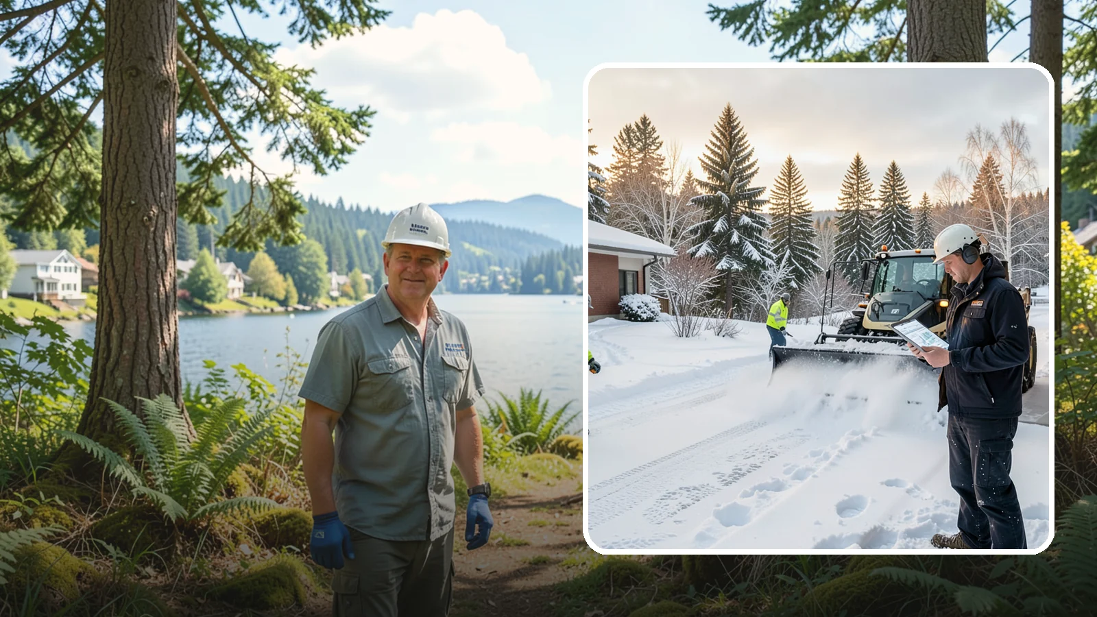 1-Inch Trigger Snow Removal in Milton, King County, WA - Automatic clearing that launches the instant accumulation reaches one inch, the tightest trigger we offer.