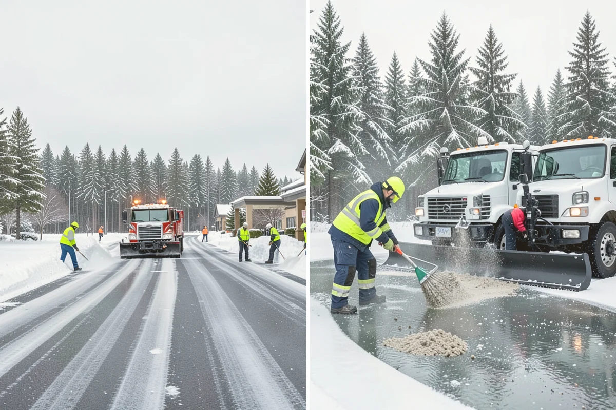 1-Inch Trigger Snow Removal in Milton, King County, WA - We set a one-inch measurement trigger for your site at signup