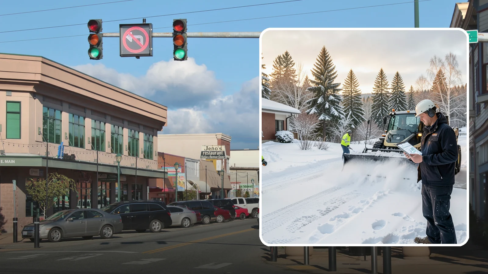 1-Inch Trigger Snow Removal in Monroe, Snohomish County, WA - Automatic clearing that launches the instant accumulation reaches one inch, the tightest trigger we offer.