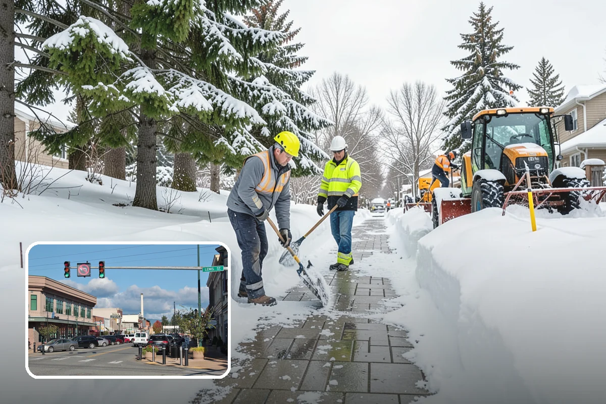 1-Inch Trigger Snow Removal in Monroe, Snohomish County, WA - Earliest possible dispatch of any trigger level