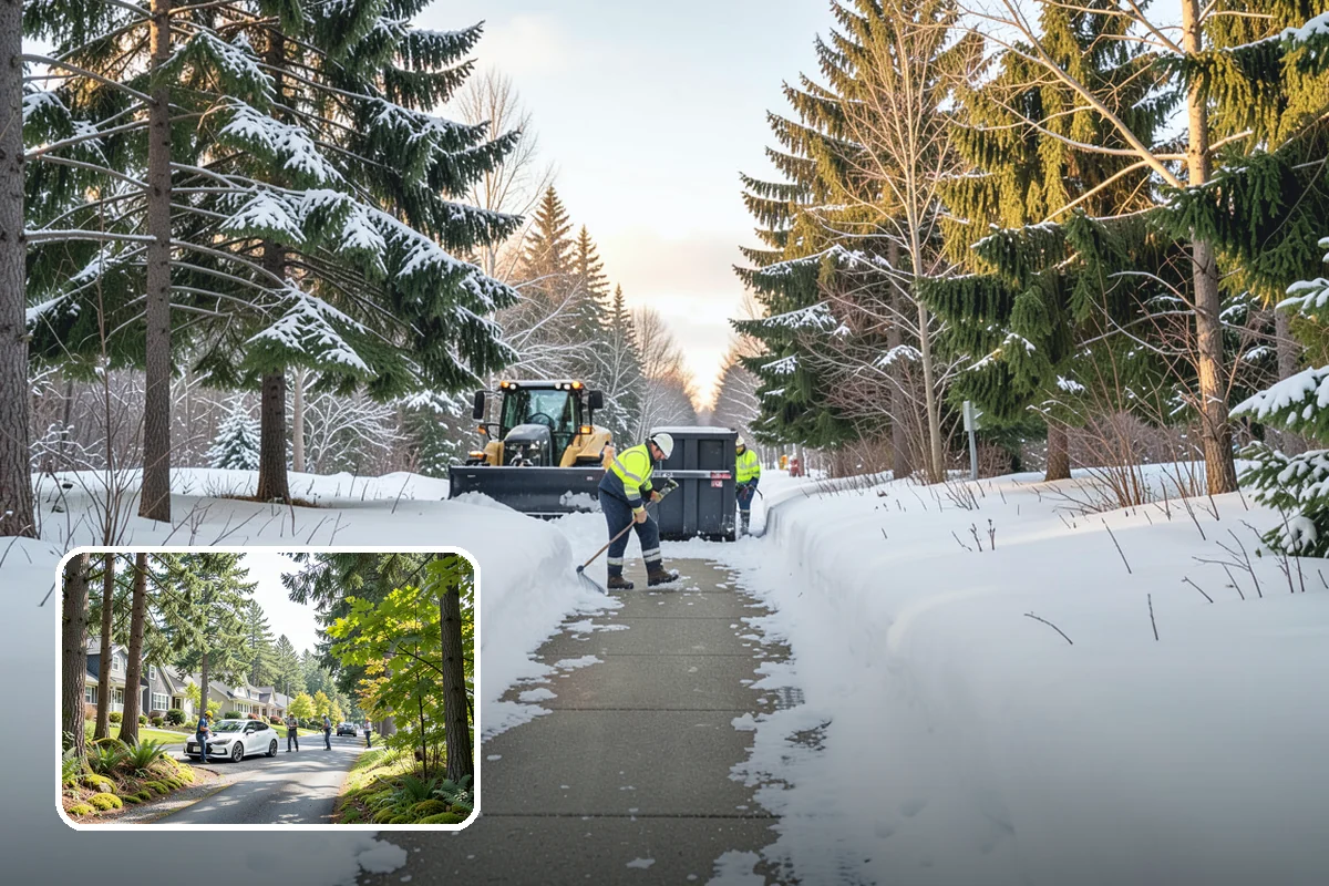 1-Inch Trigger Snow Removal in Normandy Park, King County, WA - Earliest possible dispatch of any trigger level