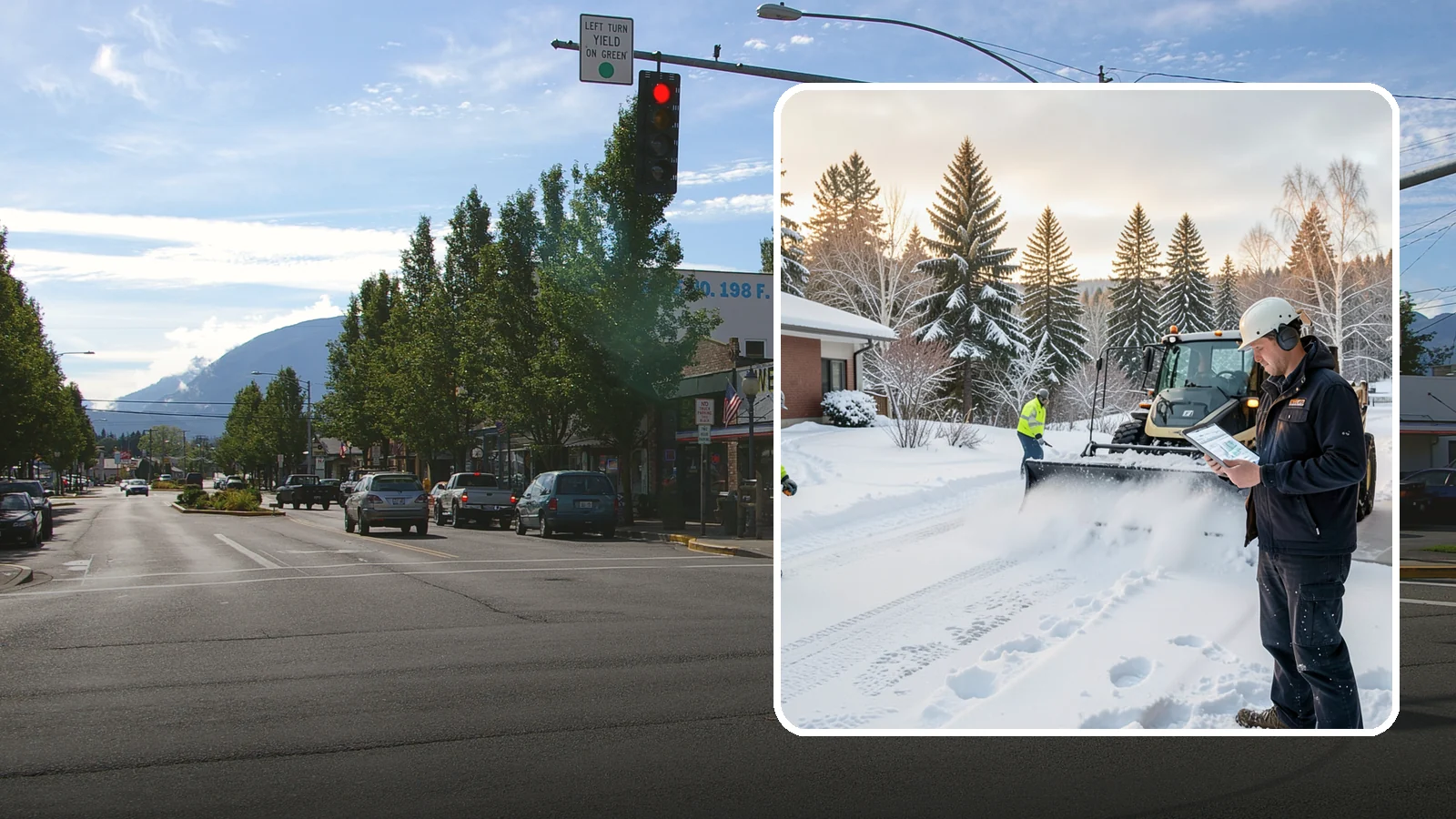 1-Inch Trigger Snow Removal in North Bend, King County, WA - Automatic clearing that launches the instant accumulation reaches one inch, the tightest trigger we offer.