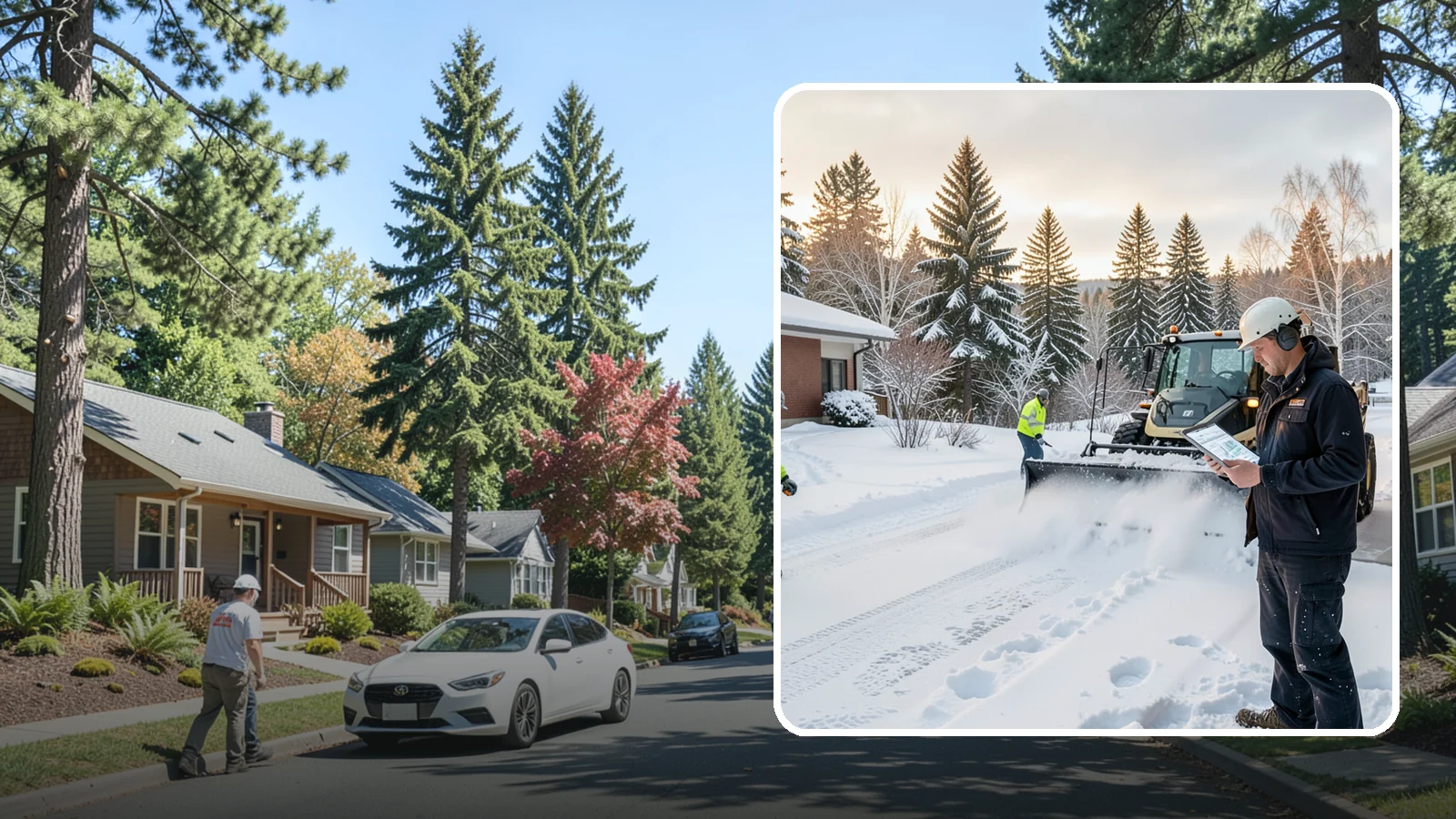 1-Inch Trigger Snow Removal in Orting, Pierce County, WA - Automatic clearing that launches the instant accumulation reaches one inch, the tightest trigger we offer.