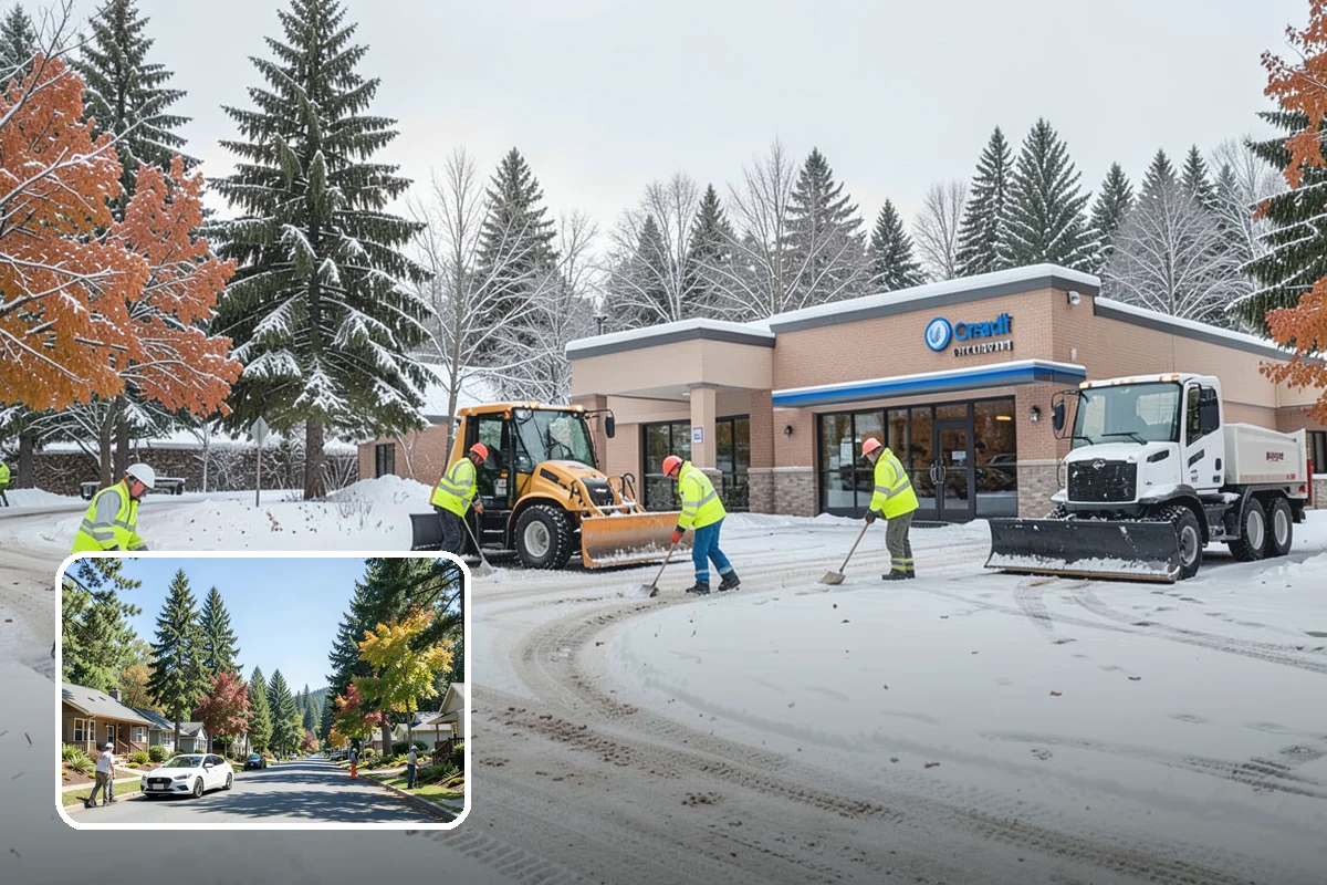 1-Inch Trigger Snow Removal in Orting, Pierce County, WA - Earliest possible dispatch of any trigger level