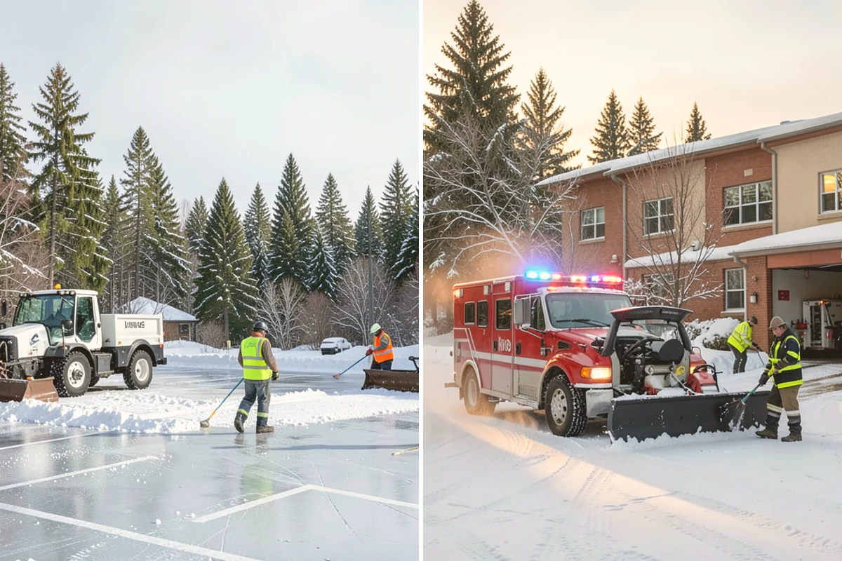 1-Inch Trigger Snow Removal in Orting, Pierce County, WA - We set a one-inch measurement trigger for your site at signup