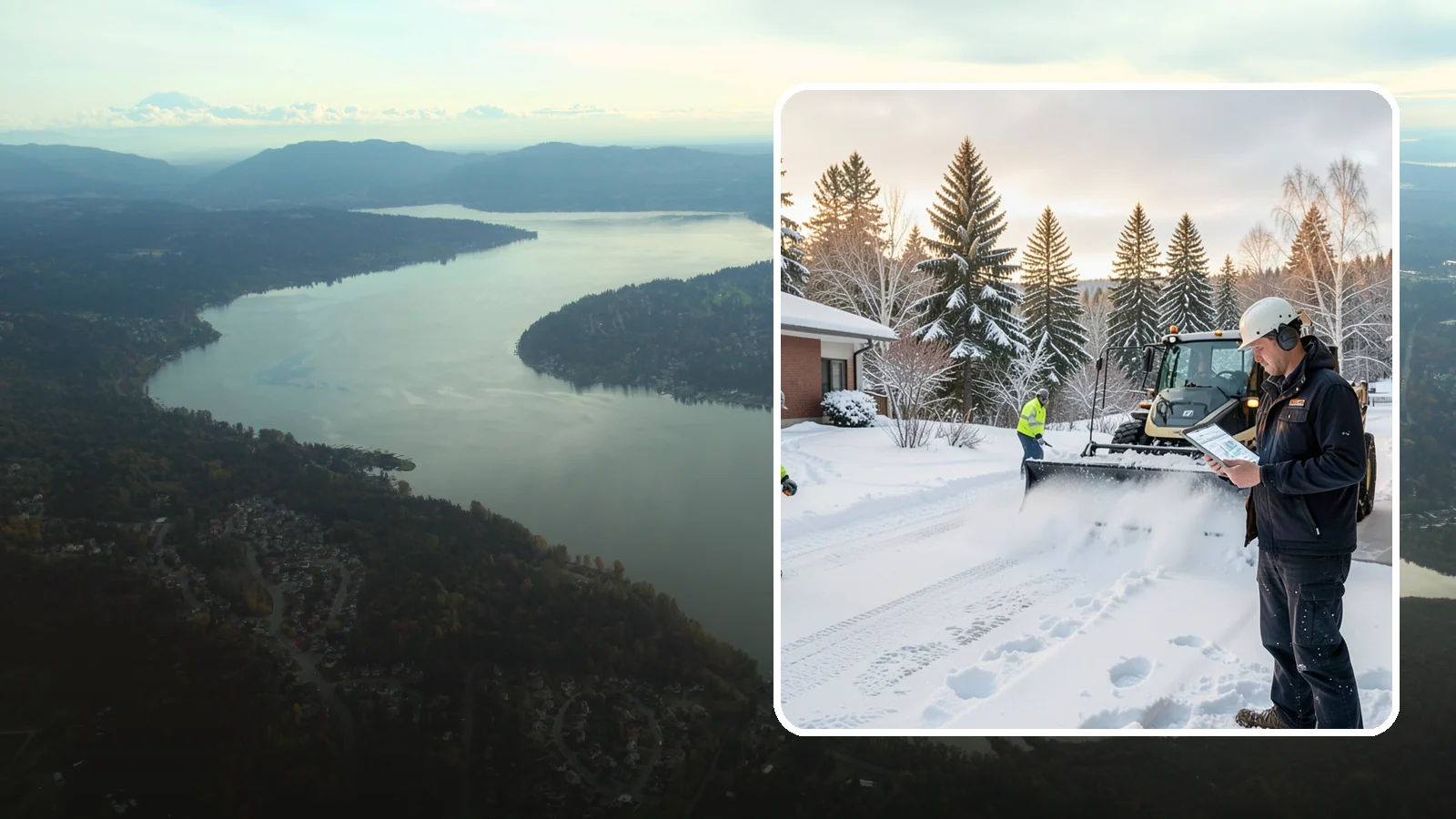 1-Inch Trigger Snow Removal in Sammamish, King County, WA - Automatic clearing that launches the instant accumulation reaches one inch, the tightest trigger we offer.