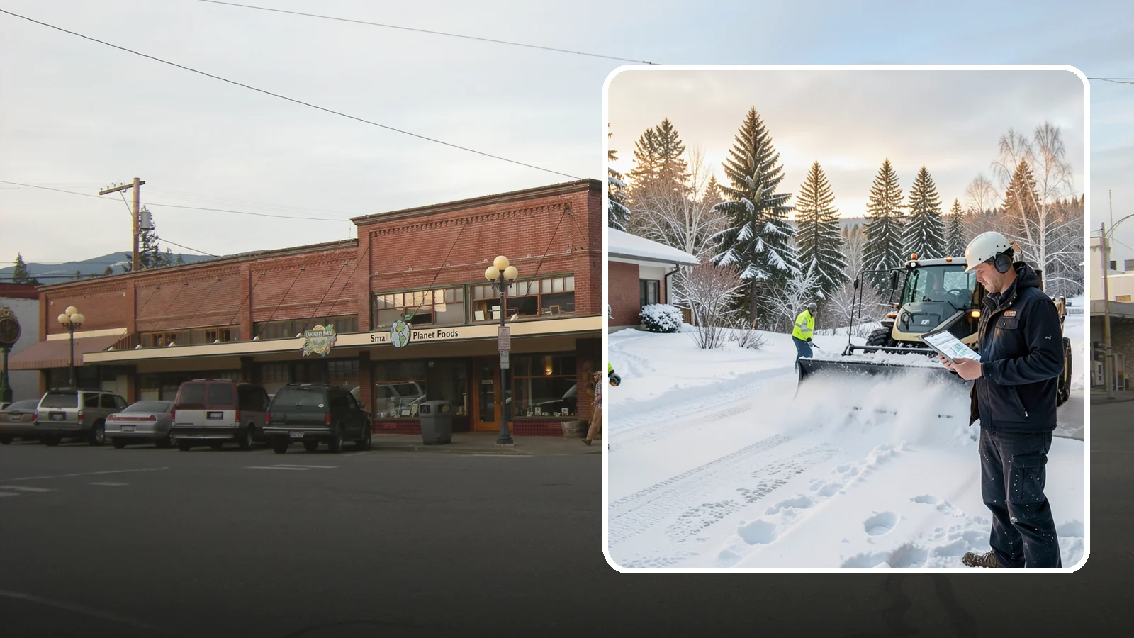 1-Inch Trigger Snow Removal in Sedro-Woolley, Skagit County, WA - Automatic clearing that launches the instant accumulation reaches one inch, the tightest trigger we offer.