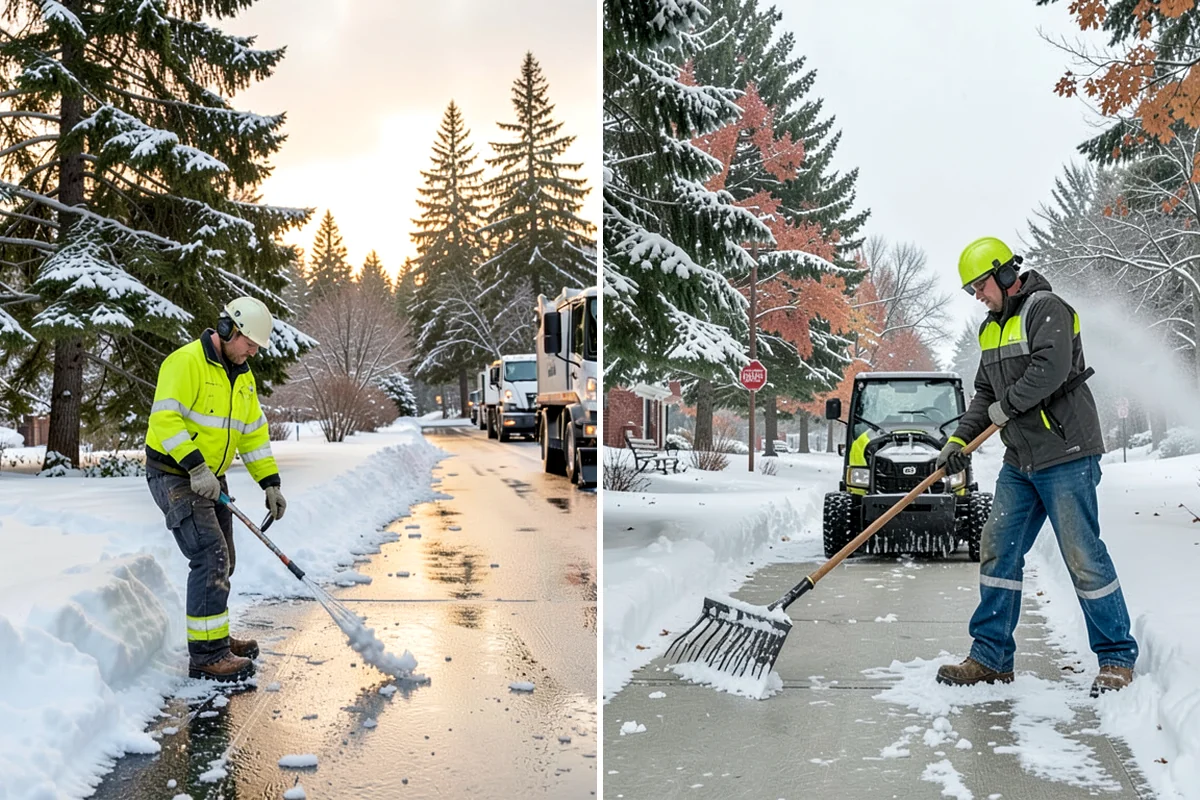 1-Inch Trigger Snow Removal in Shoreline, King County, WA - We set a one-inch measurement trigger for your site at signup