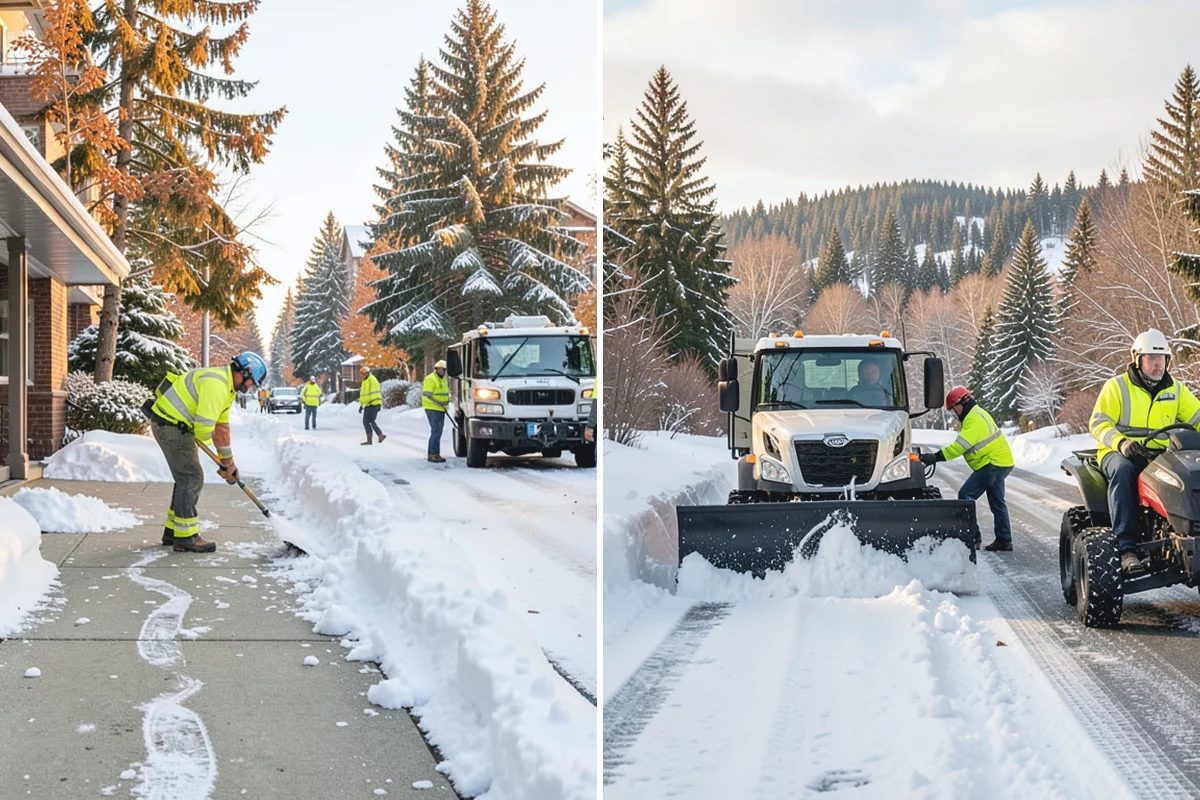 1-Inch Trigger Snow Removal in South Prairie, Pierce County, WA - We set a one-inch measurement trigger for your site at signup