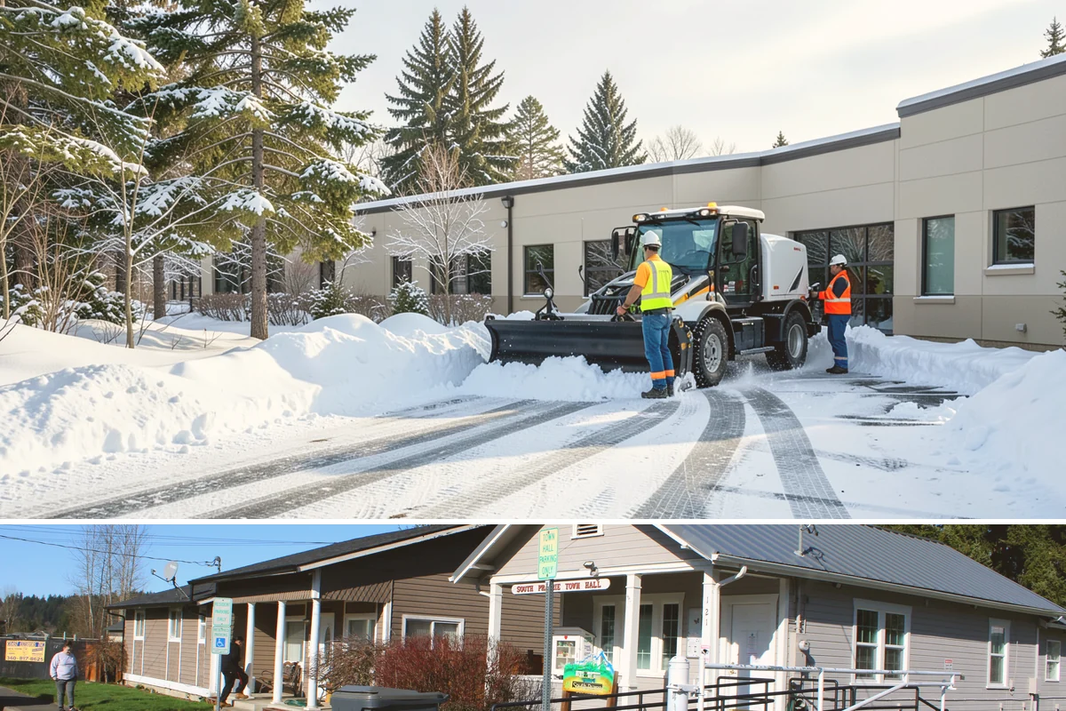 1-Inch Trigger Snow Removal in South Prairie, Pierce County, WA - This aggressive trigger is most valuable from December through February when overnight lowland freezes are common.
