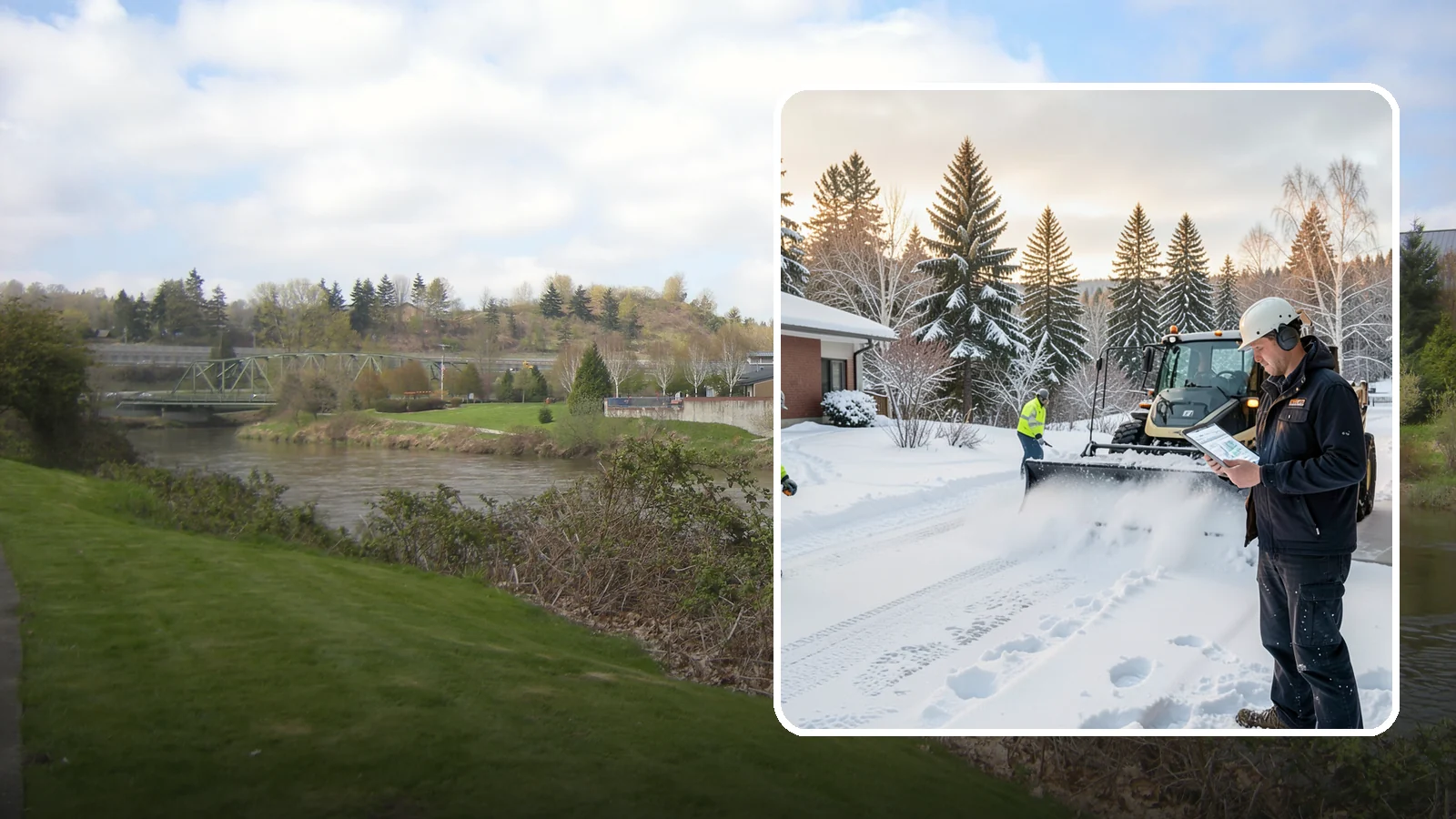 1-Inch Trigger Snow Removal in Tukwila, King County, WA - Automatic clearing that launches the instant accumulation reaches one inch, the tightest trigger we offer.