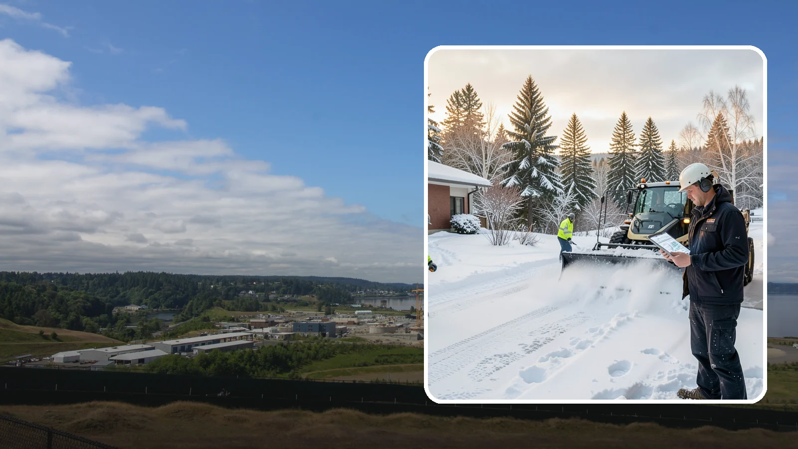 1-Inch Trigger Snow Removal in University Place, Pierce County, WA - Automatic clearing that launches the instant accumulation reaches one inch, the tightest trigger we offer.