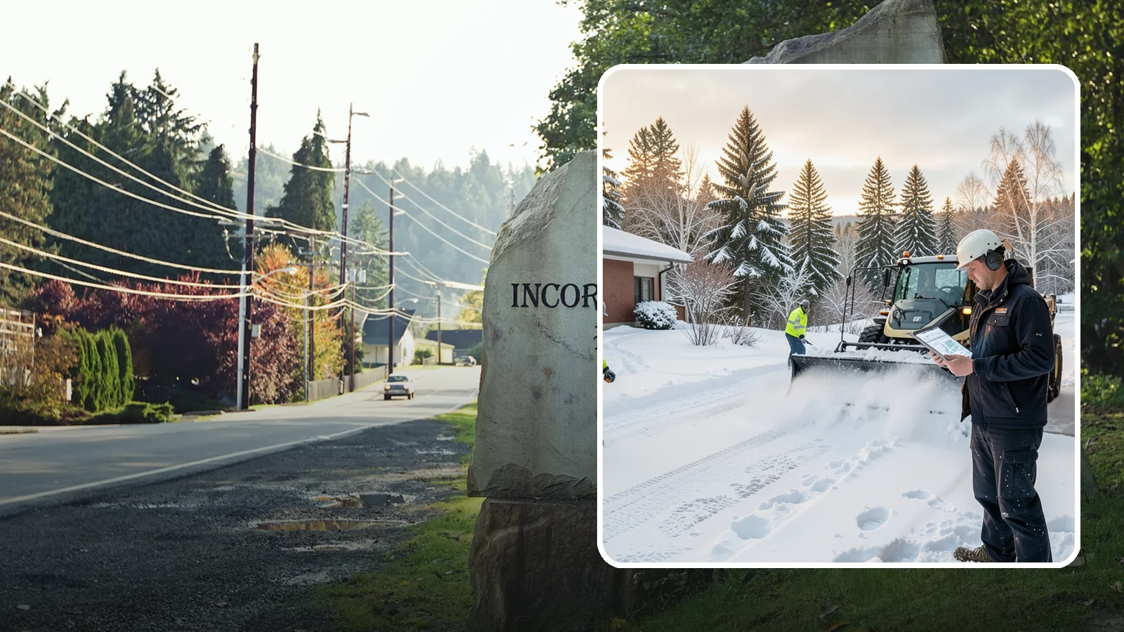 1-Inch Trigger Snow Removal in Wilkeson, Pierce County, WA - Automatic clearing that launches the instant accumulation reaches one inch, the tightest trigger we offer.