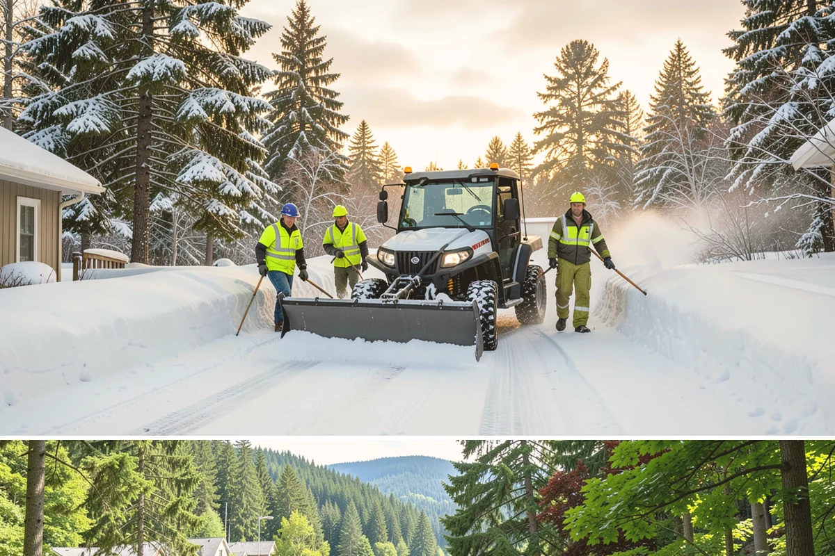 2-Inch Trigger Snow Removal in Lake Forest Park, King County, WA - Two-inch coverage is typically activated for the core snow months of December through early March.