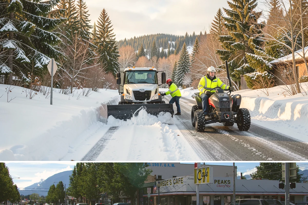 2-Inch Trigger Snow Removal in North Bend, King County, WA - Two-inch coverage is typically activated for the core snow months of December through early March.