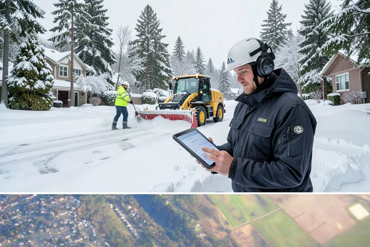 24/7 Snow Monitoring in Algona, King County, WA - Monitoring runs continuously through the winter, with heightened watch during the volatile December-to-February period.