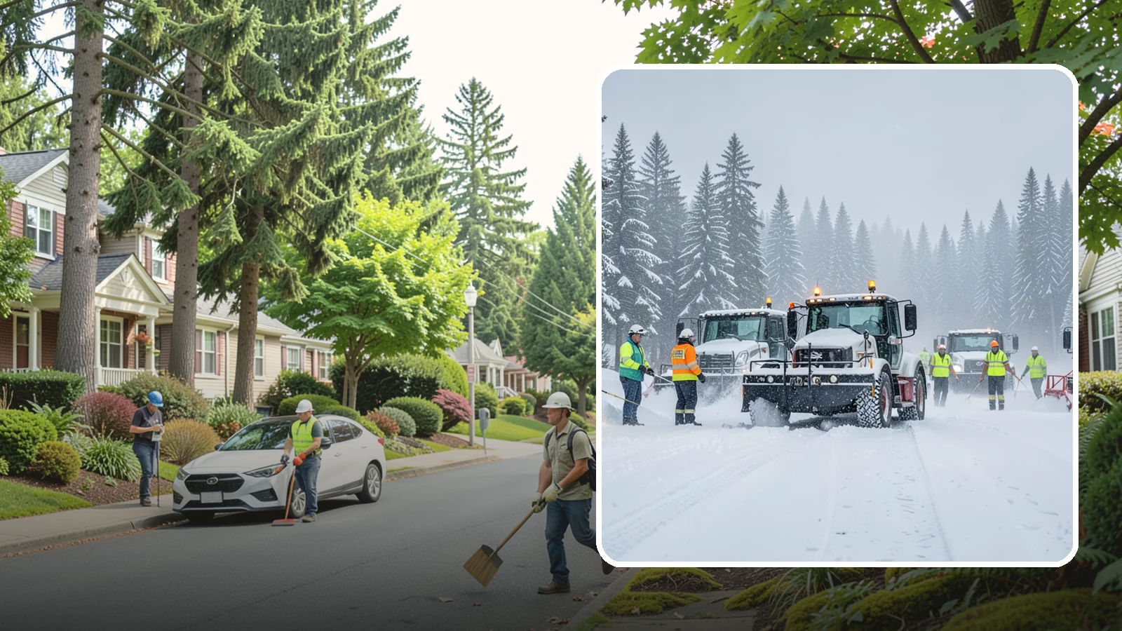 24/7 Snow Monitoring in Beaux Arts Village, King County, WA - Round-the-clock weather and site surveillance that triggers a response the instant conditions warrant.