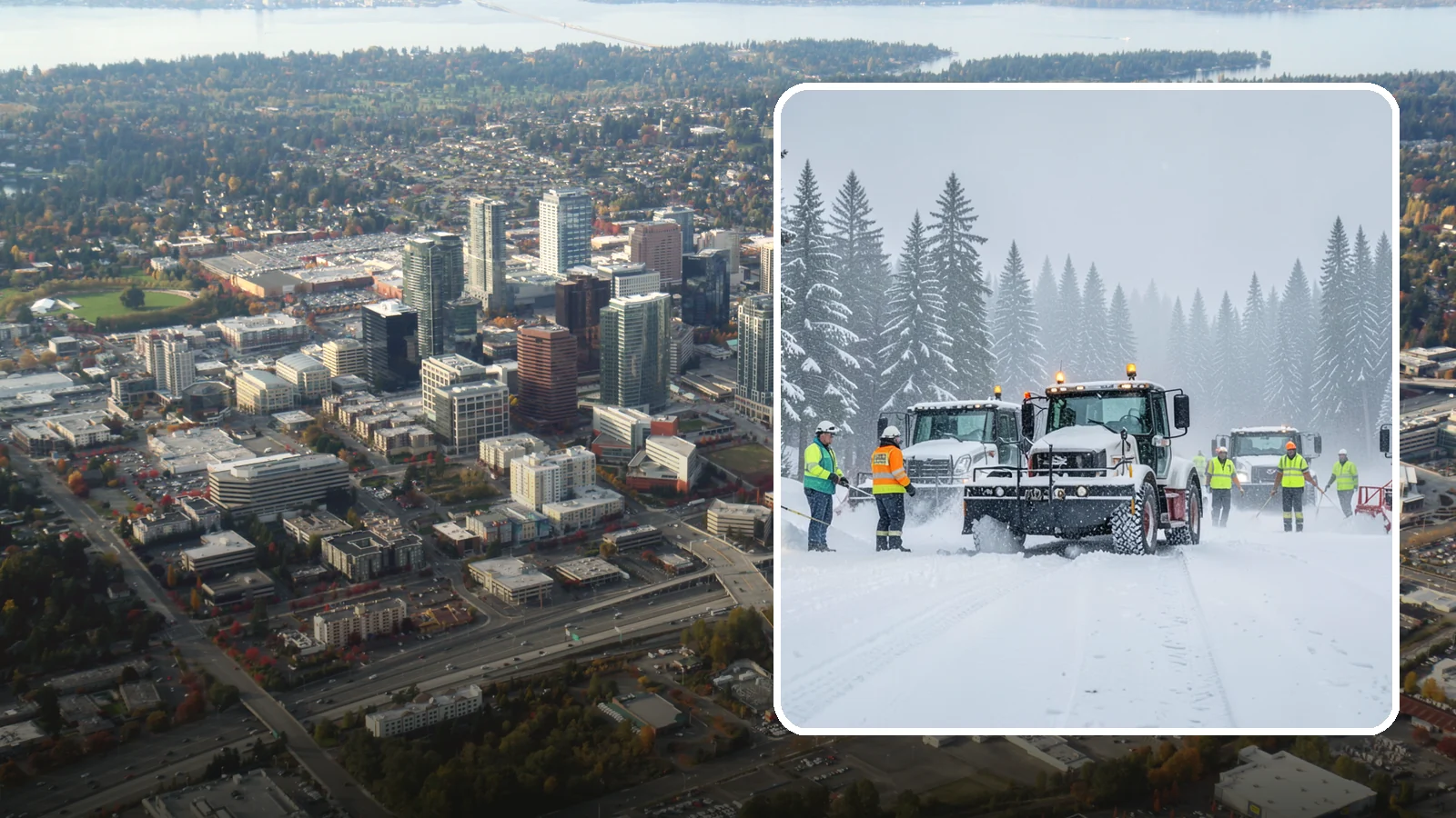 24/7 Snow Monitoring in Bellevue, King County, WA - Round-the-clock weather and site surveillance that triggers a response the instant conditions warrant.