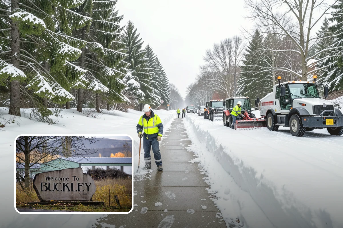 24/7 Snow Monitoring in Buckley, Pierce County, WA - Continuous forecast and on-site condition tracking