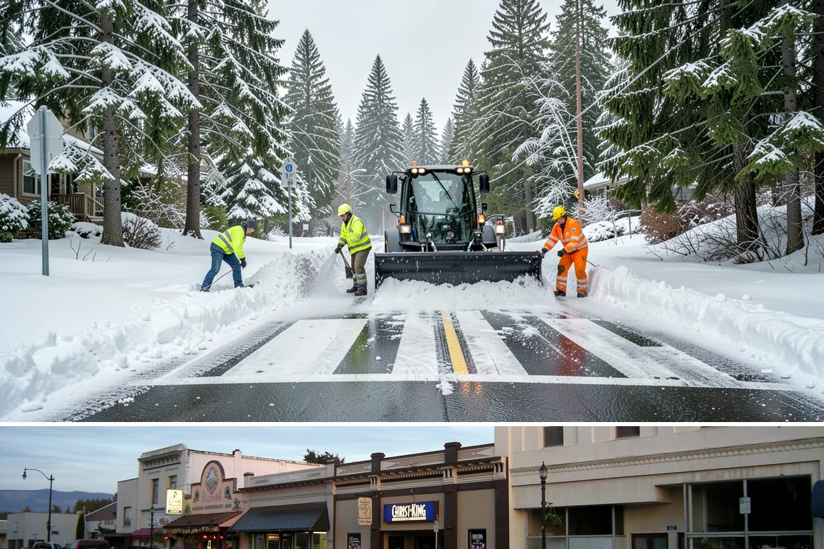 24/7 Snow Monitoring in Burlington, Skagit County, WA - Monitoring runs continuously through the winter, with heightened watch during the volatile December-to-February period.