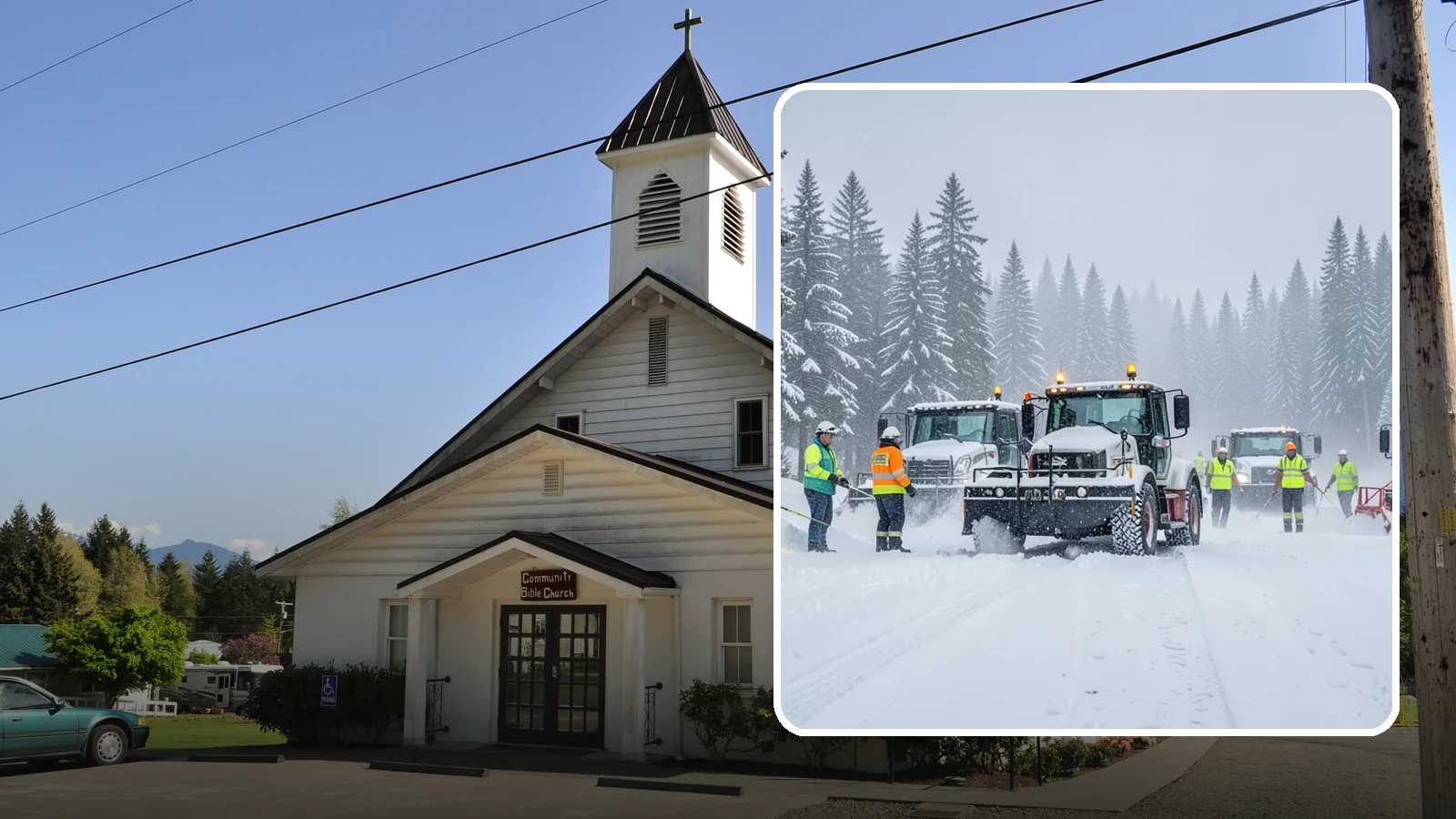24/7 Snow Monitoring in Concrete, Skagit County, WA - Round-the-clock weather and site surveillance that triggers a response the instant conditions warrant.