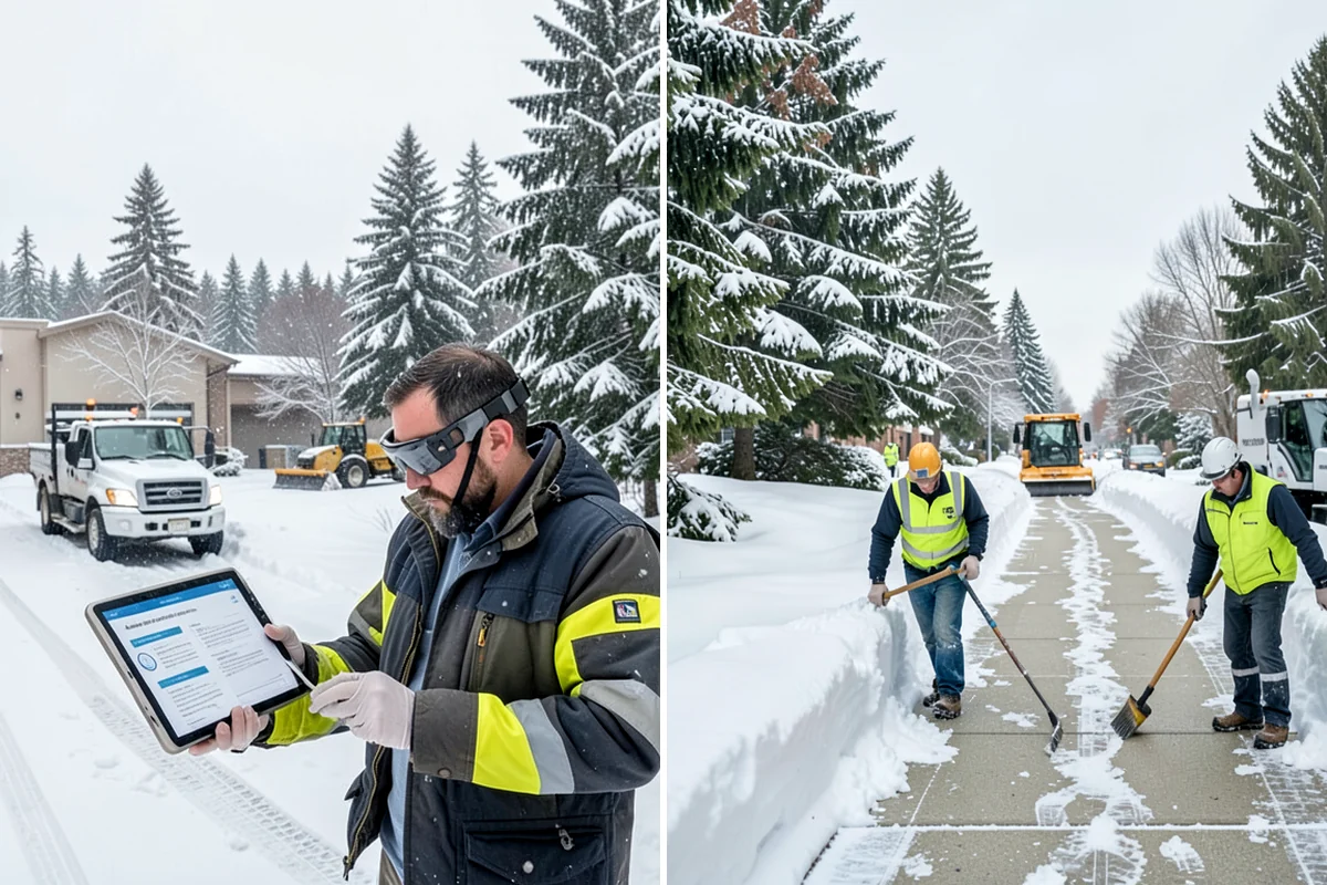 24/7 Snow Monitoring in DuPont, Pierce County, WA - We establish your alert thresholds and priority surfaces