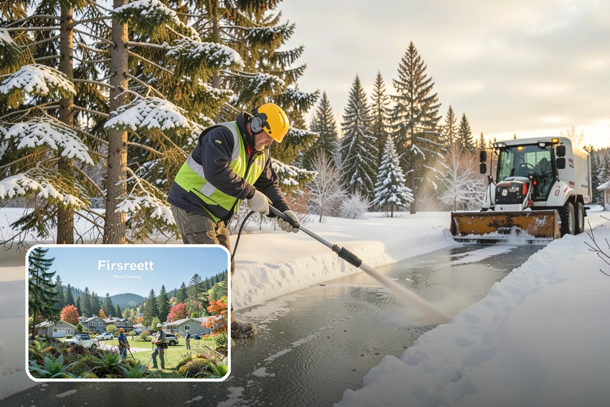 24/7 Snow Monitoring in Fircrest, Pierce County, WA - Continuous forecast and on-site condition tracking