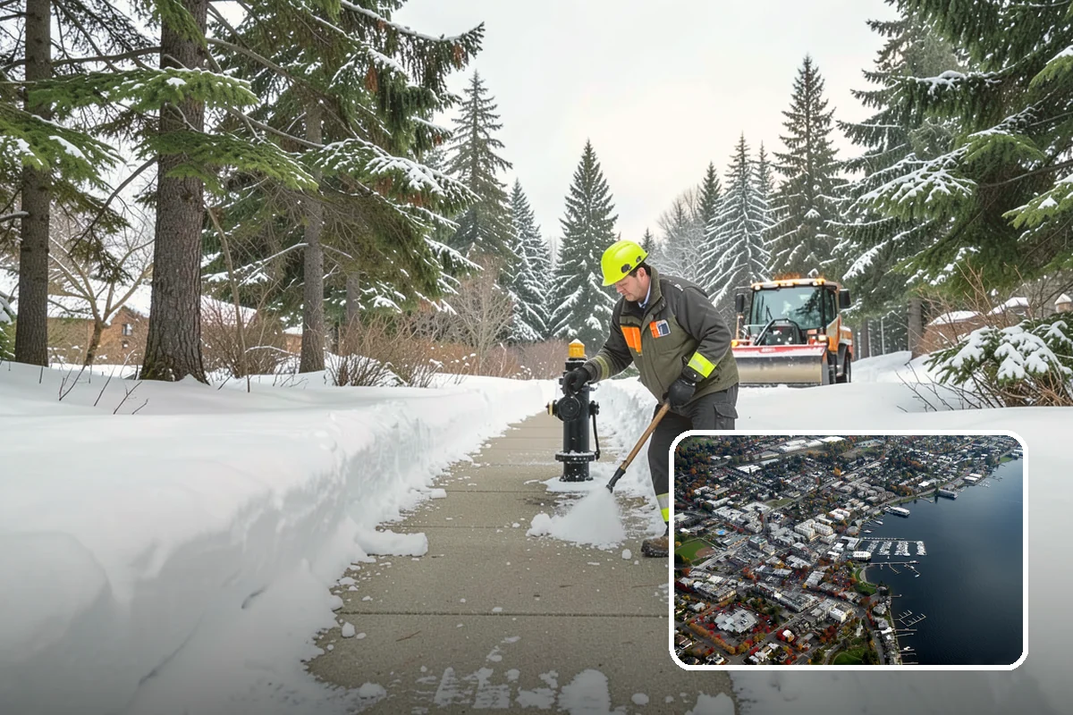 24/7 Snow Monitoring in Kirkland, King County, WA - Continuous forecast and on-site condition tracking